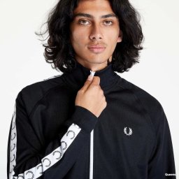Суитшърт FRED PERRY Taped Track Jacket Black XL