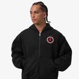 Суитшърт Jordan Flight Club Fleece Men's Full-Zip Knit Sweatshirt Black L