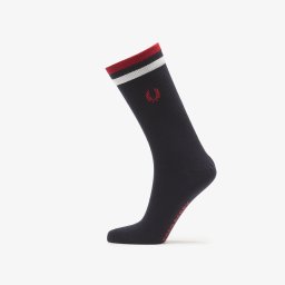 Чорапи Fred Perry Tipped Sports Sock Navy/ Snow White/ Burnt Red 43-46