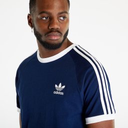 Тениска adidas 3-Stripes Short Sleeve Tee Night Indigo S
