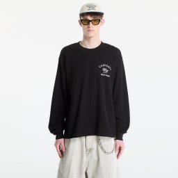Тениска Carhartt WIP L/S Eightynine Waffle T-Shirt UNISEX Black/ White XS