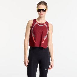Nike AeroSwift Women's Dri-FIT ADV Cropped Running Tank Top Team Red/ Black/ Black S