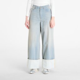 Панталони adidas Vintage Wide Leg Jeans Light Denim/ Off White W30/L30