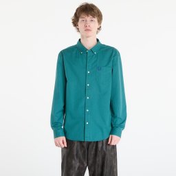 Риза FRED PERRY Relaxed Washed Twill Shirt Deep Mint L
