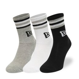 Чорапи New Era Retro Stripe Crew 3-Pack Black/ White/ Gray Universal