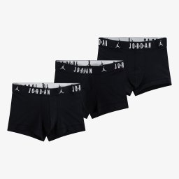 Боксерки Jordan Mens Flight Cotton 3-Pack Trunk Black XL