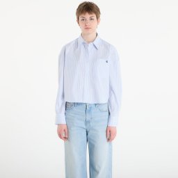 Риза Calvin Klein Jeans Yarndye Cotton Poplin Shirt Blue S