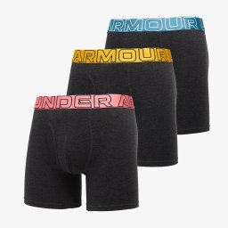 Боксерки Under Armour Performance Cotton Solid 6in 3-Pack Black L
