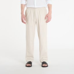 Панталони Calvin Klein Straight Linen Pull On Pant Oatmeal Melange XL