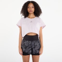 Тениска adidas Primelift Workout Cropped Boxy 3-Stripes Tank Ice Purple L