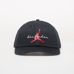 Шапка Jordan Club Cap Unstructured Adjustable Hat Black/ White/ University Red L/XL