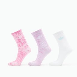 Чорапи adidas Tie Dye Crew Socks 3-Pack Bliss Pink L