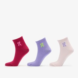 Чорапи On Logo Sock Mid 3-Pack Orchid/ Comet L