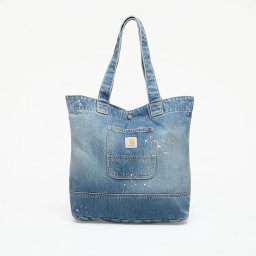 Чанта Carhartt WIP Denim Tote Blue Destroy Wash, Splatter Universal