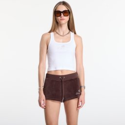 Sporty & Rich Juicy Crown Ribbed Tank White M