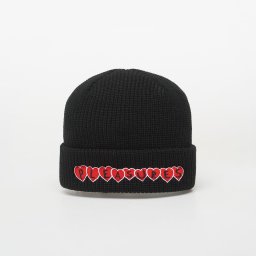 Шапка PLEASURES Hearts Beanie Black Universal