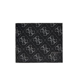 Guess Портфейл Vezzola Leather Slg SMVELE LEA20 Черен