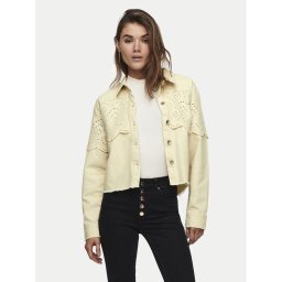 ONLY Дънково яке Elena 15232378 Бежов Regular Fit