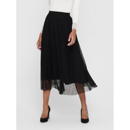 ONLY Миди пола 15214303 Черен Regular Fit