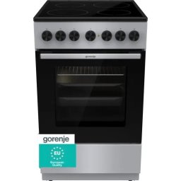 Стъклокерамична готварска печка Gorenje GEC5B60SG, Функция пица, 50 см, 70 л, Инокс