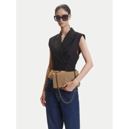 Calvin Klein Jeans Дамска чанта Sculpted Ew Flap25 Shoulder Bag LV04K3035G Бежов