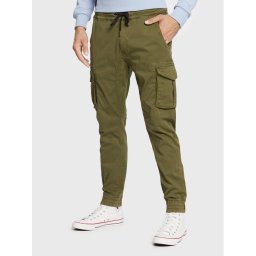 Alpha Industries Джогъри Twill 116202 Зелен Regular Fit