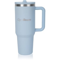 GymBeam Thermo Tumbler неръждаема термочаша със сламка боя Blue 1 бр.