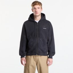 Суитшърт Carhartt WIP Hooded Painter Jacket UNISEX Black Destroy Wash, Splatter S