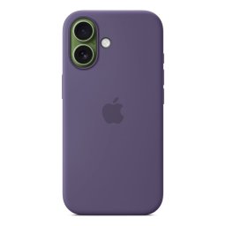Оригинален силиконов калъф Apple Silicone Case с MagSafe за iPhone 17 Purple Fog