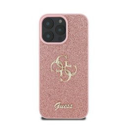 Калъф Guess Liquid Glitter 4G Big Logo за iPhone 16 Pro Pink