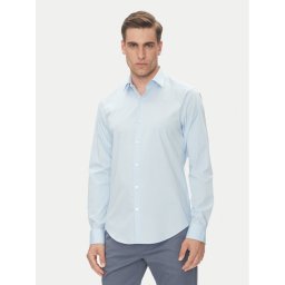 Calvin Klein Риза Essential LV019EU000 Светлосиньо Slim Fit