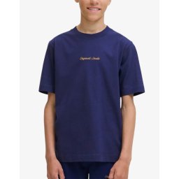 JACK&JONES Jornorrebro Emb Tee Ss Cn Noos Jnr Blue