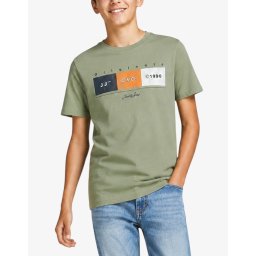 JACK&JONES Jorbrady Tee Ss Crew Neck Sn Jnr Oil Green