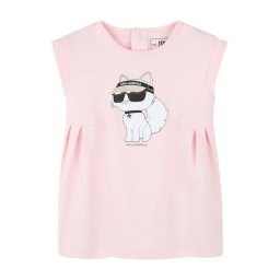 Karl Lagerfeld Kids Ежедневна рокля Z30510 M Розов Regular Fit