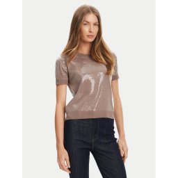 Guess Пуловер W5YR21 Z3E70 Кафяв Regular Fit