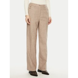 Bruuns Bazaar Текстилни панталони Elezi BBW4308 Бежов Regular Fit