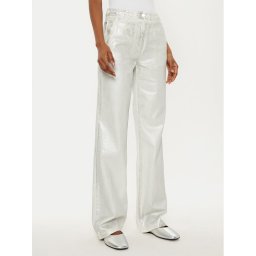 MAX&Co. Дънки Basilio 2516131021200 Сребрист Wide Leg