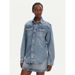 Liu Jo дънкова риза UA5203 D4306 Син Relaxed Fit