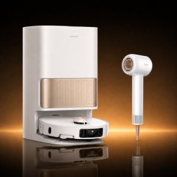 Пакет: Прахосмукачка робот Dreame L40s Pro Ultra White + Сешоар Dreame Glory AHD6A-WH
