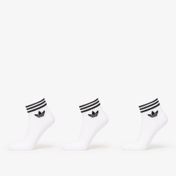 Чорапи adidas 3-Stripes Ankle Socks 3-Pack White XL