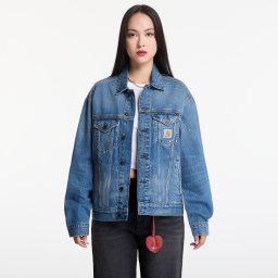 Яке Carhartt WIP Helston Jacket UNISEX Blue Destroy Wash, Splatter S