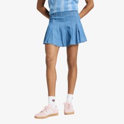 Пола adidas Denim Pleated Skirt Indigo Denim M/40