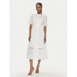 Gap Лятна рокля 880287-02 Бял Regular Fit