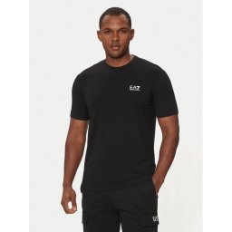 EA7 Emporio Armani Тишърт 8NPT26 PJVQZ 1200 Черен Regular Fit