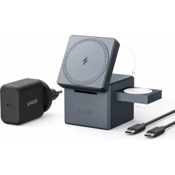 Безжично зарядно Anker 3in1 Cube with MagSafe 15W