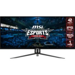 Монитор MSI MAG401QR Ultra Wide Gaming Monitor, 40", 1ms, 155Hz IPS, 3440x1440, AMD FreeSync Premium, HDR 400, KVM, Night Vision, RGB Mystic Light, 5-Way Navigator Joystick, Type-C(65W PD), DP(1.4a), 2xHDMI(2.0b), USB Hub, Tilt, VESA 100, Black, 10.3kg