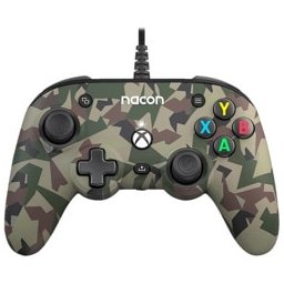 Геймпад Nacon Pro Compact (Green Camouflage), за Xbox One/Series SX, USB, зелен