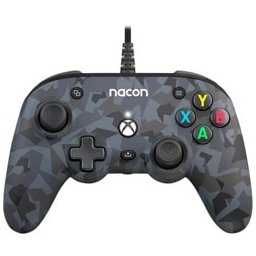 Геймпад Nacon Pro Compact (Grey Camouflage), за Xbox One/Series SX, USB, сив
