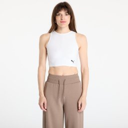 Puma Wardrobe Essentials Ribbed Crop Top PUMA White XL