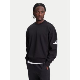 adidas Суитшърт Essentials JF3542 Черен Loose Fit